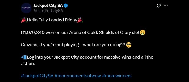 Twitter R1M Arena of Gold Win JPC